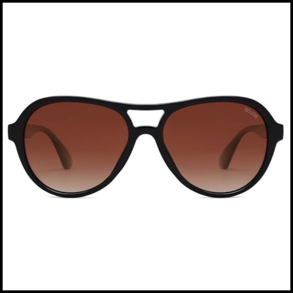 Retro Aviator Polarized Sunglasses with UV Protection main image 7